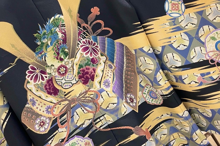 五歳祝い着の羽織